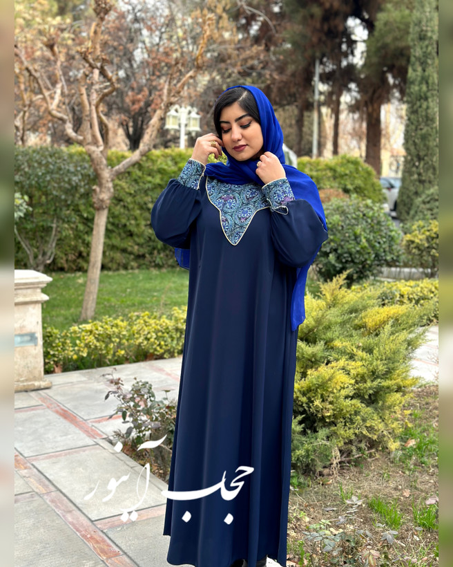 عبای فری سایز کرپ الیزه پریا