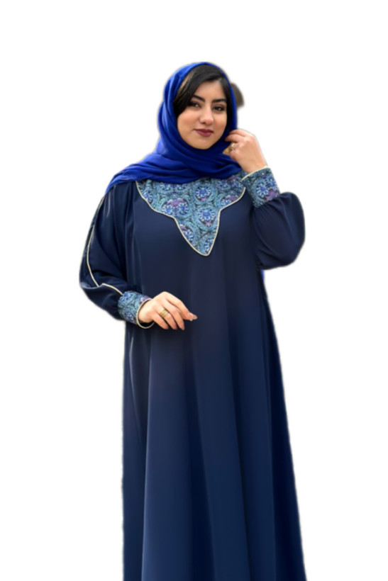 عبای فری سایز کرپ الیزه پریا