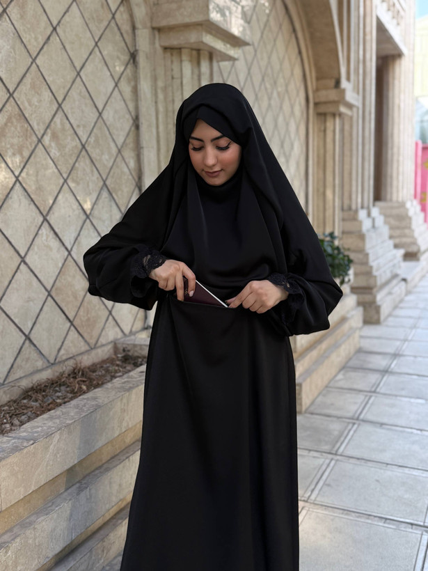 دوتیکه سارافون و خمار استین دار