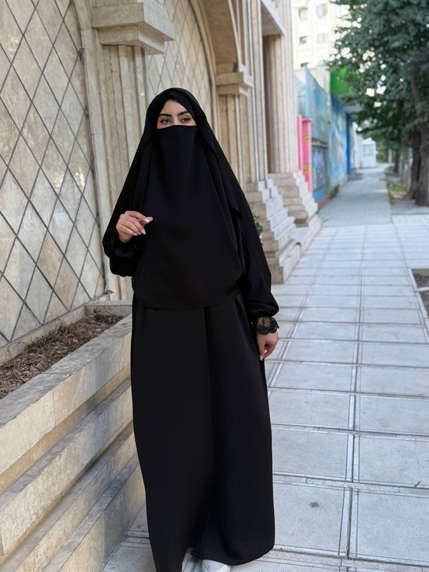 دوتیکه سارافون و خمار استین دار
